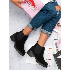Filippo Botines de piel negros 8