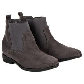 Lucky Shoes Botas de moda de Jodhpur gris 1
