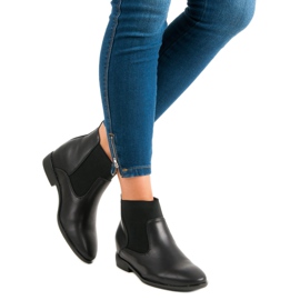 Lucky Shoes Botas de moda de Jodhpur negro 3
