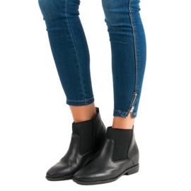 Lucky Shoes Botas de moda de Jodhpur negro 2