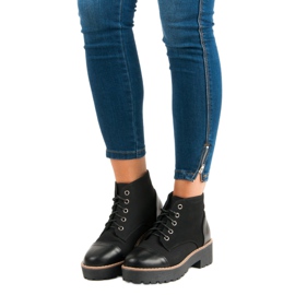 Botas de rock workery negro 1