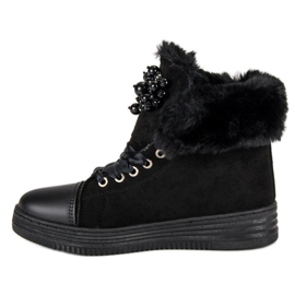 Zapatillas cálidas negro 2