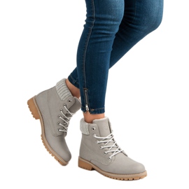 Tramperos grises con piel de oveja MCKEYLOR 3