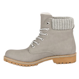 Tramperos grises con piel de oveja MCKEYLOR 5