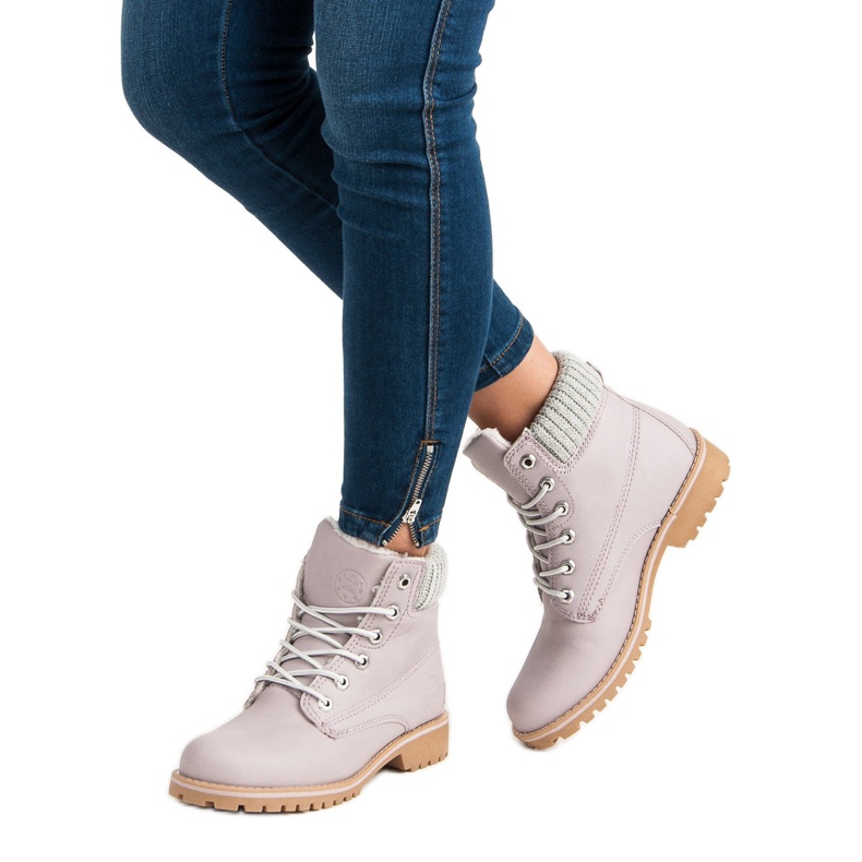 Tramperos violetas con piel de oveja MCKEYLOR púrpura 2