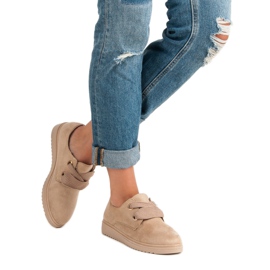 Zapatillas de ante con cordones marrón 1 Zapatillas de ante con cordones marrón 1