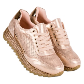 Bestelle Alpargatas con cordones rosado 3