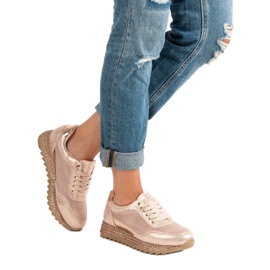 Bestelle Alpargatas con cordones rosado 2