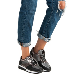 Calzado deportivo con estilo negro 1