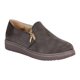 Zapatillas de gamuza gris 4