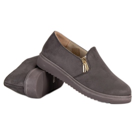 Zapatillas de gamuza gris 6