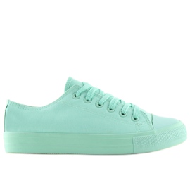 Zapatillas de mujer monocolor menta NB176 L.GREEN verde 3