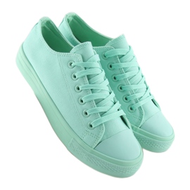 Zapatillas de mujer monocolor menta NB176 L.GREEN verde 1
