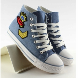 Zapatillas altas con parches R63 Cowboy Light Blue azul 1