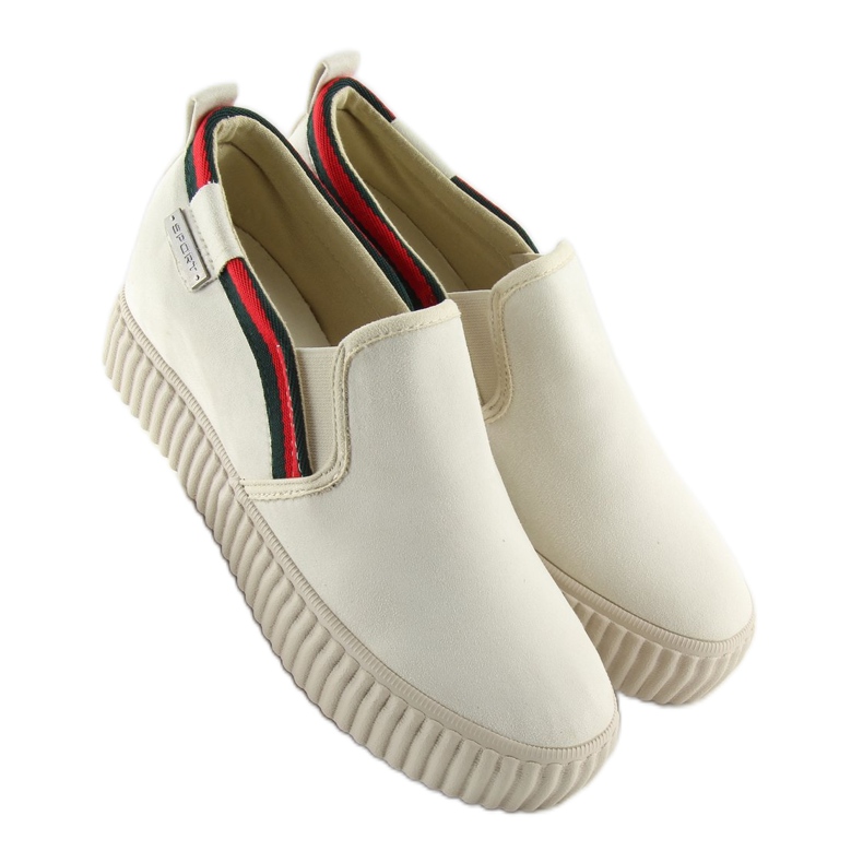 Zapatillas slip-on beige 107-40 Beige 2