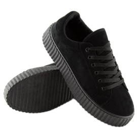 Black AX03 Zapatillas negras con suela alta negro 3