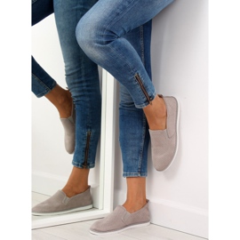 Zapatillas slip-on grises LA08P Gris 1 Zapatillas slip-on grises LA08P Gris 1