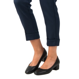 Lovery Zapatos negros clásicos 4