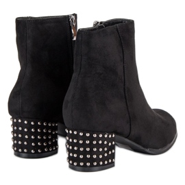 Filippo Botas de gamuza elegantes negro 2