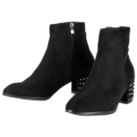 Filippo Botas de gamuza elegantes negro 3