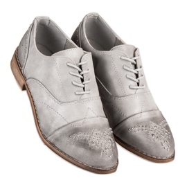 Super Me Zapatos con cordones de moda gris 1 Super Me Zapatos con cordones de moda gris 1