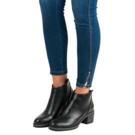 Botas Negras De Tacón Alto VINCEZA negro 4