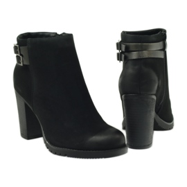 Filippo Botas de mujer de tacón alto con hebillas 8255 negro 4