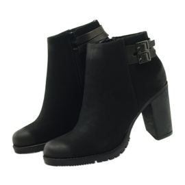 Filippo Botas de mujer de tacón alto con hebillas 8255 negro 3