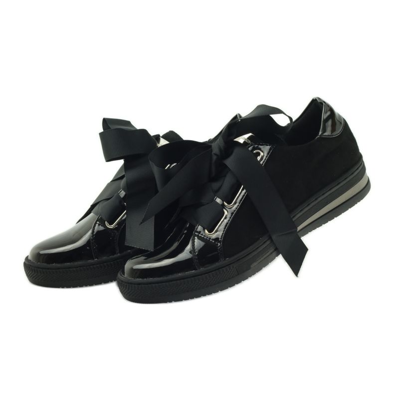 Zapatos de Filippo con plantilla de piel Creepers negro 4