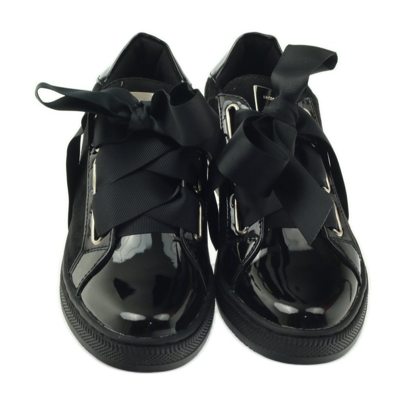 Zapatos de Filippo con plantilla de piel Creepers negro 3
