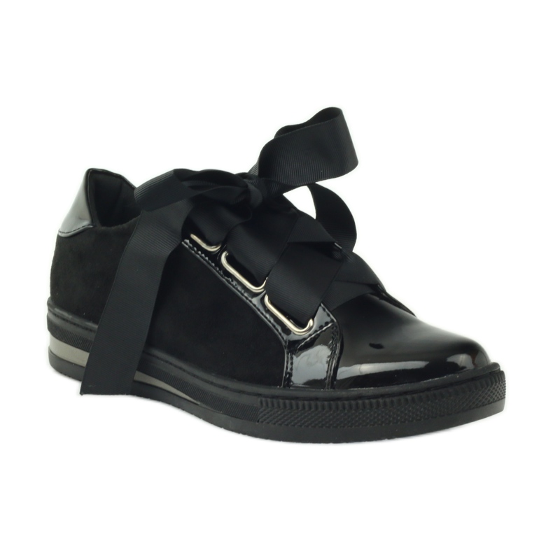 Zapatos de Filippo con plantilla de piel Creepers negro 1
