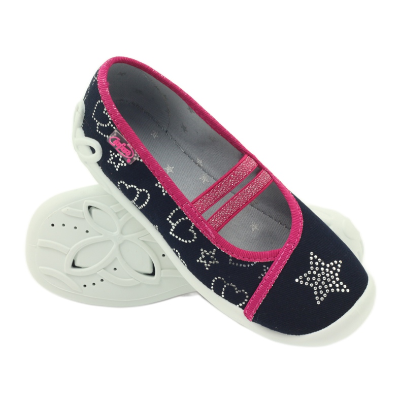 Zapatillas befado 116y246 estrellas gris rosado azul marino 3