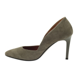 Zapatos de salón con tacón alto Neścior 092 marrón 2