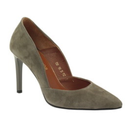 Zapatos de salón con tacón alto Neścior 092 marrón 1