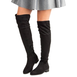 Botas mosquetero negras negro 1 Botas mosquetero negras negro 1