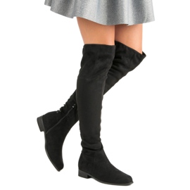 Botas mosquetero negras negro 2