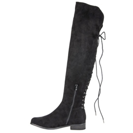 Botas mosquetero negras negro 3