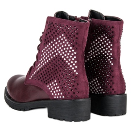 Botas de rock workery rojo 2