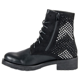 Botas de rock workery negro 1