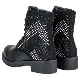 Botas de rock workery negro 2