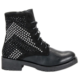 Botas de rock workery negro 6