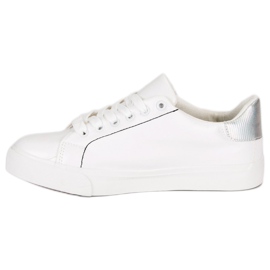 Zapatillas blancas con estampado blanco gris 4