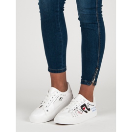 Zapatillas de mujer de moda blanco 2