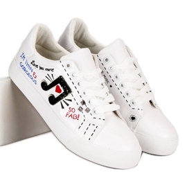 Zapatillas de mujer de moda blanco 7
