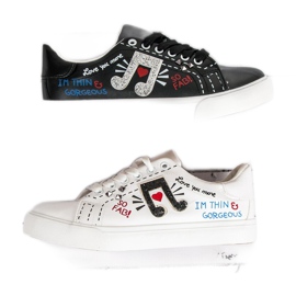 Zapatillas de mujer de moda blanco 1
