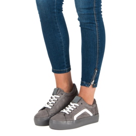Sport Zapatillas de ante grises 2