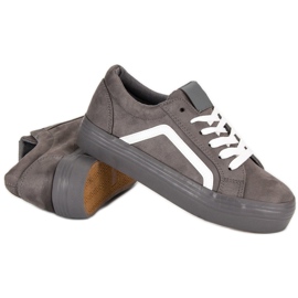 Sport Zapatillas de ante grises 1