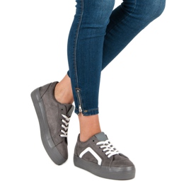Sport Zapatillas de ante grises 3
