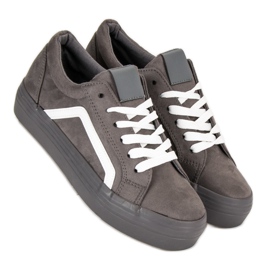 Sport Zapatillas de ante grises 4