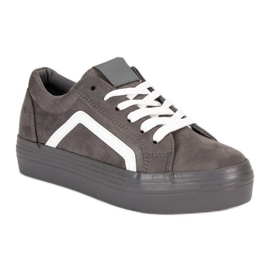 Sport Zapatillas de ante grises 5